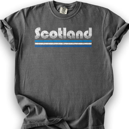 Scotland Retro Stripe T-Shirt - Pepper