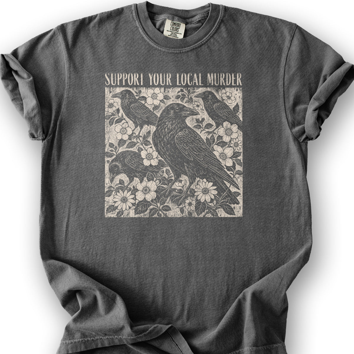 Crow Local Murder T-Shirt - Pepper