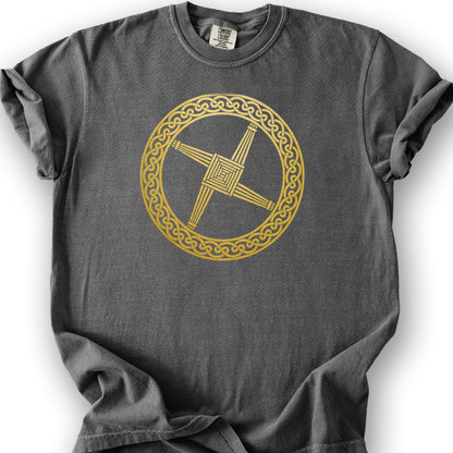 St Brigids Cross T-Shirt - Pepper