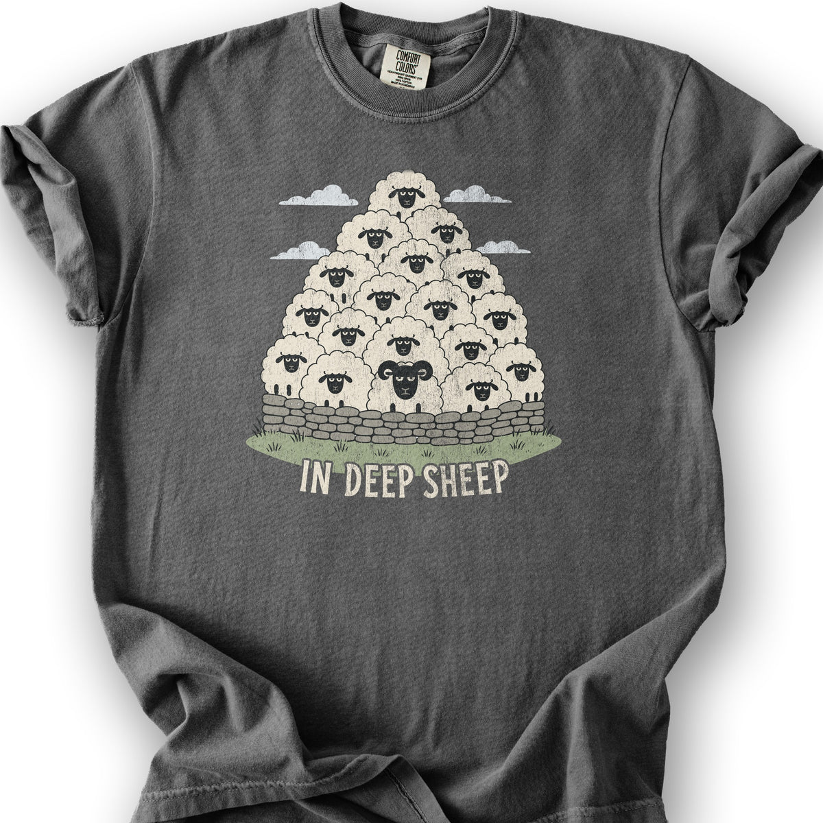 In Deep Sheep T-Shirt - Pepper