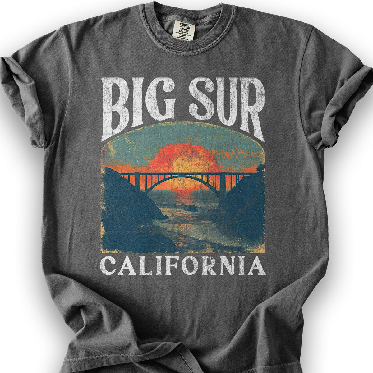 Big Sur California "Big and Bold" T-Shirt - Pepper