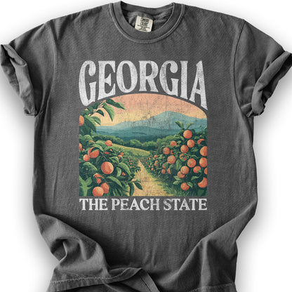 Georgia The Peach State "Big and Bold" T-Shirt - Pepper