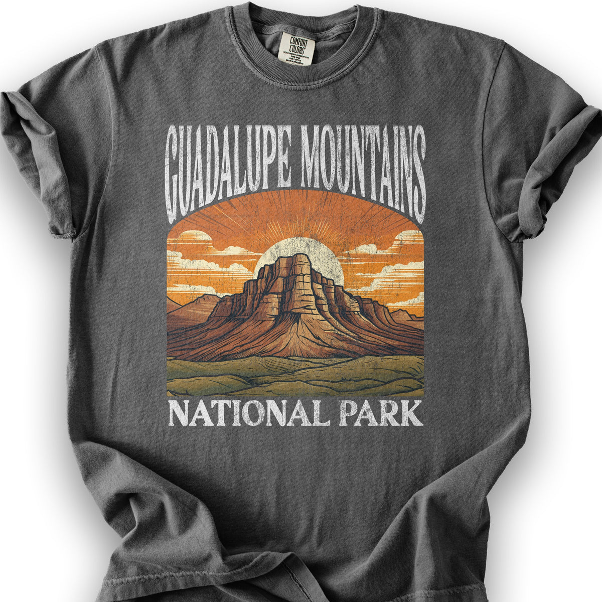 Guadalupe Mountains National Park "Big and Bold" T-Shirt - Pepper