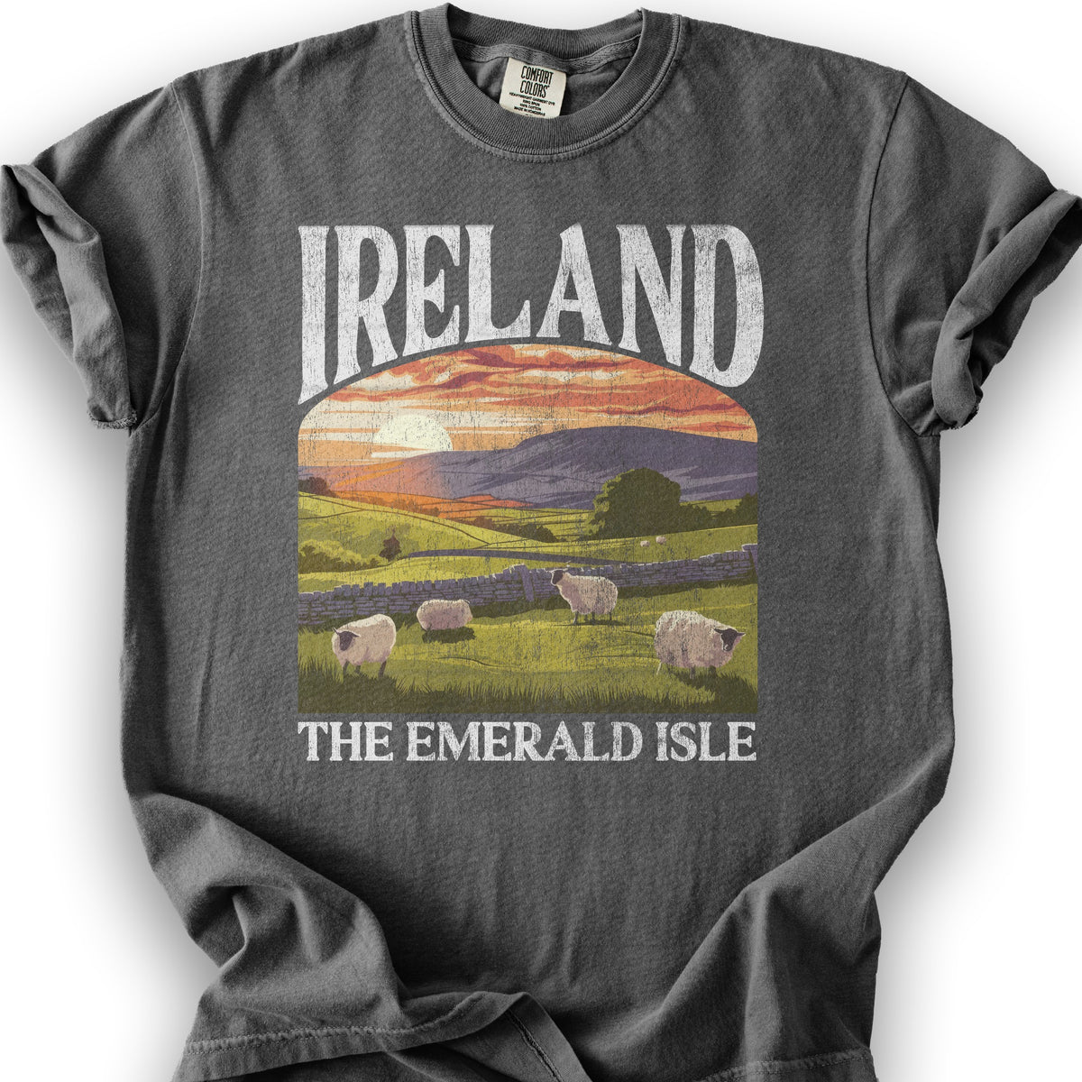 Ireland The Emerald Isle "Big and Bold" T-Shirt - Pepper