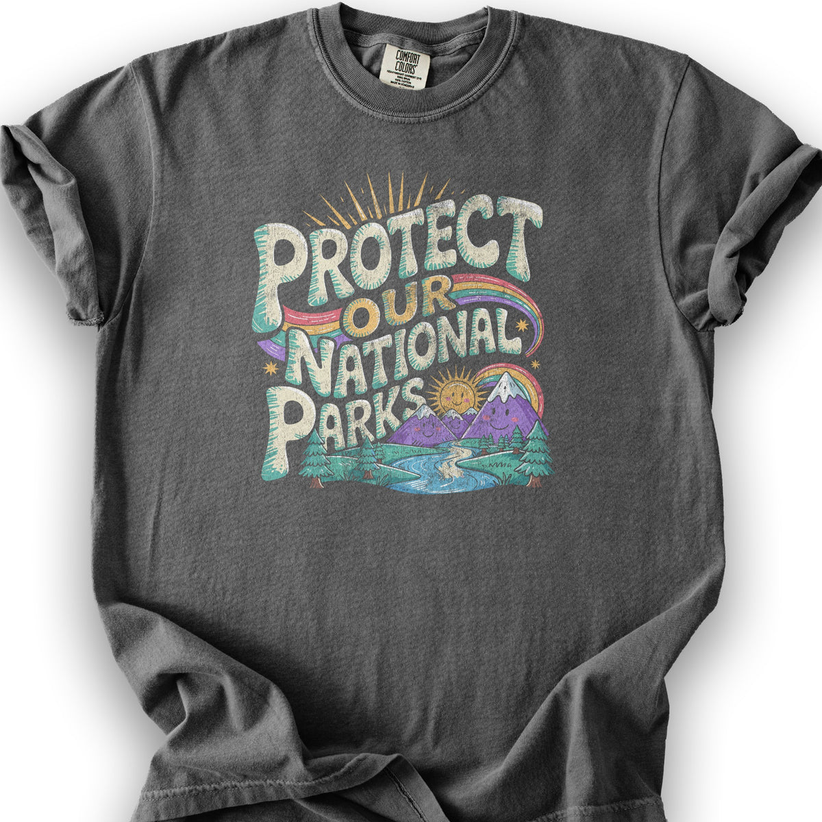 Protect Our Parks "Happy Hippie" T-Shirt - Pepper