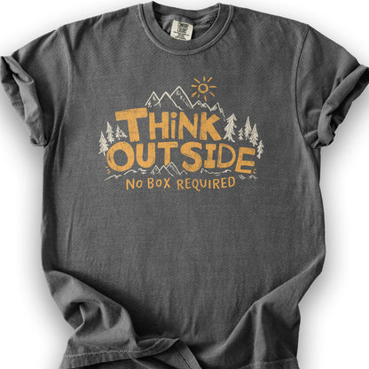 "Think Outside" T-Shirt - Pepper