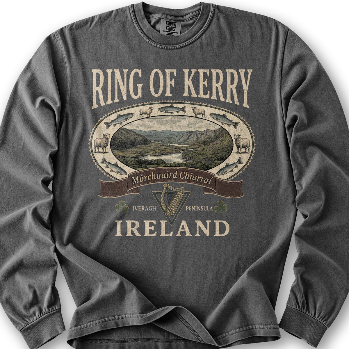 Ring of Kerry Heritage Long Sleeve Shirt - Pepper
