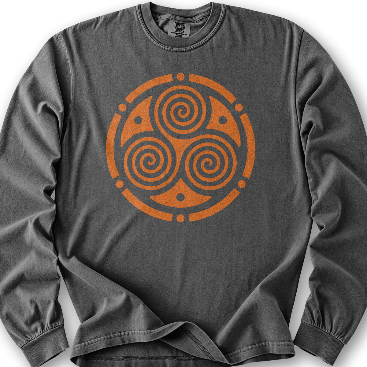 Triskele Circle Long Sleeve Shirt - Pepper