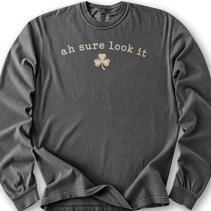 Ah Sure Look It Long Sleeve Shirt - Pepper