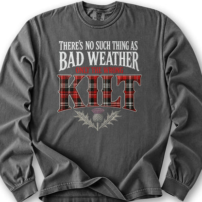 Wrong Kilt Weather Long Sleeve Shirt - Pepper