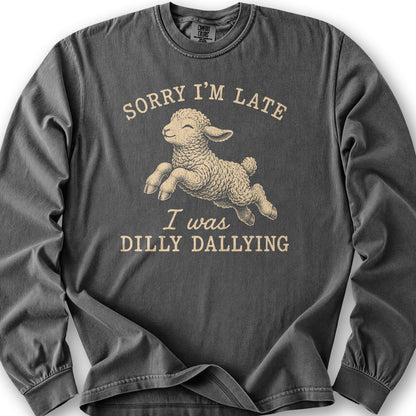 Dilly Dallying Long Sleeve Shirt - Pepper