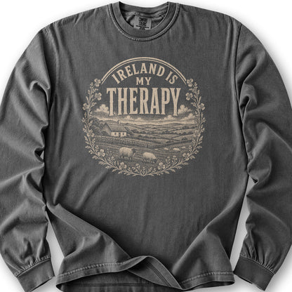 Ireland Is My Therapy Badge Long Sleeve Shirt