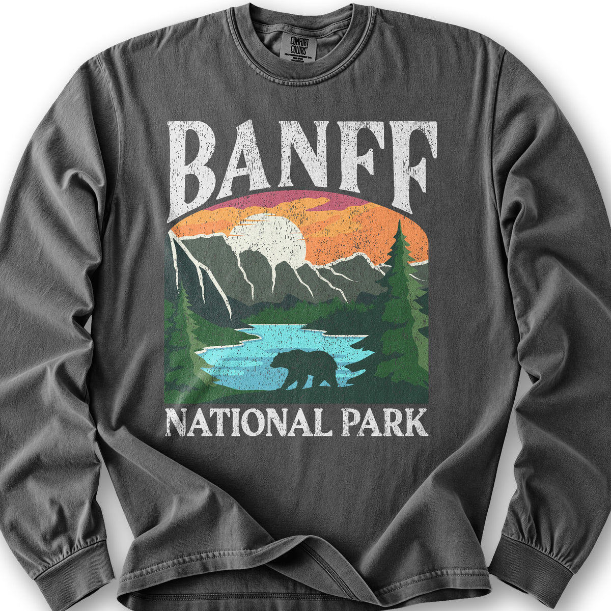 Banff National Park "Big and Bold" Long Sleeve Shirt - Pepper