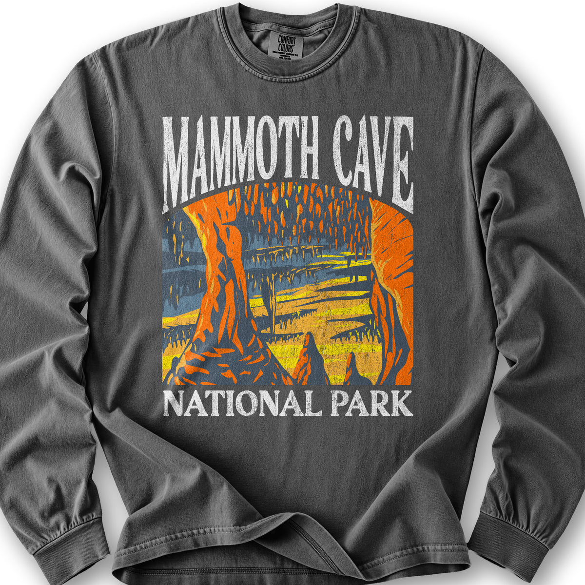 Mammoth Cave National Park "Big and Bold" Long Sleeve Shirt - Pepper