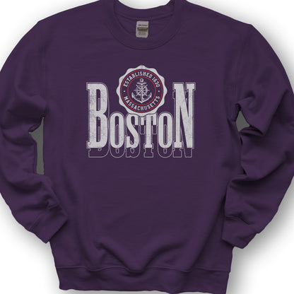 Boston Scoop Sweatshirt - Purple
