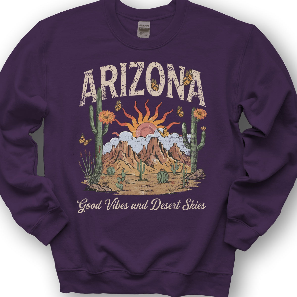 Arizona Good Vibes Sweatshirt - Purple