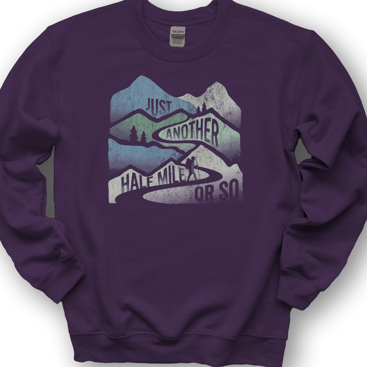Just Another Half Mile Sweatshirt - Purple