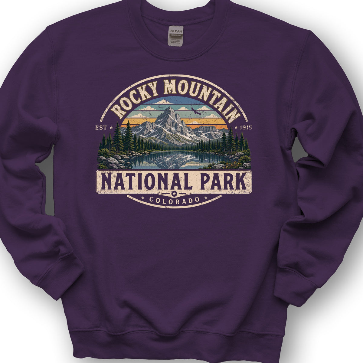 Rocky Mountain Medallion Sweatshirt - Purple
