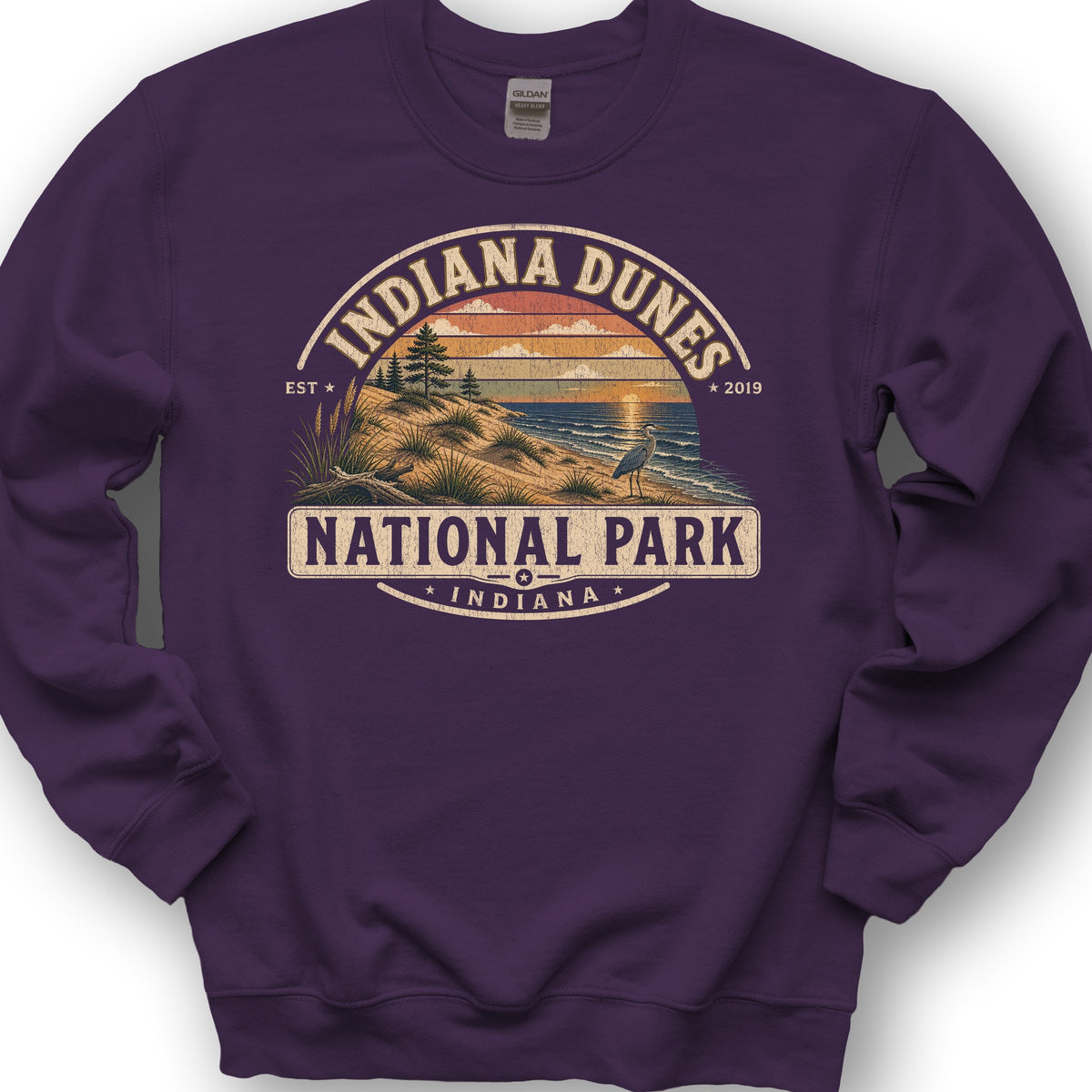 Indiana Dunes Medallion Sweatshirt - Purple