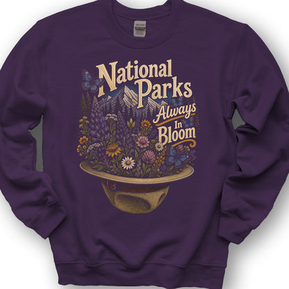 Always In Bloom Sweatshirt - Purple
