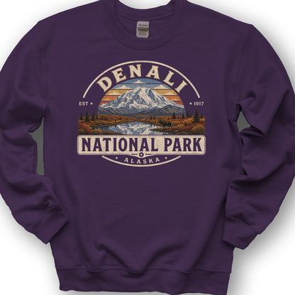 Denali Medallion Sweatshirt - Purple