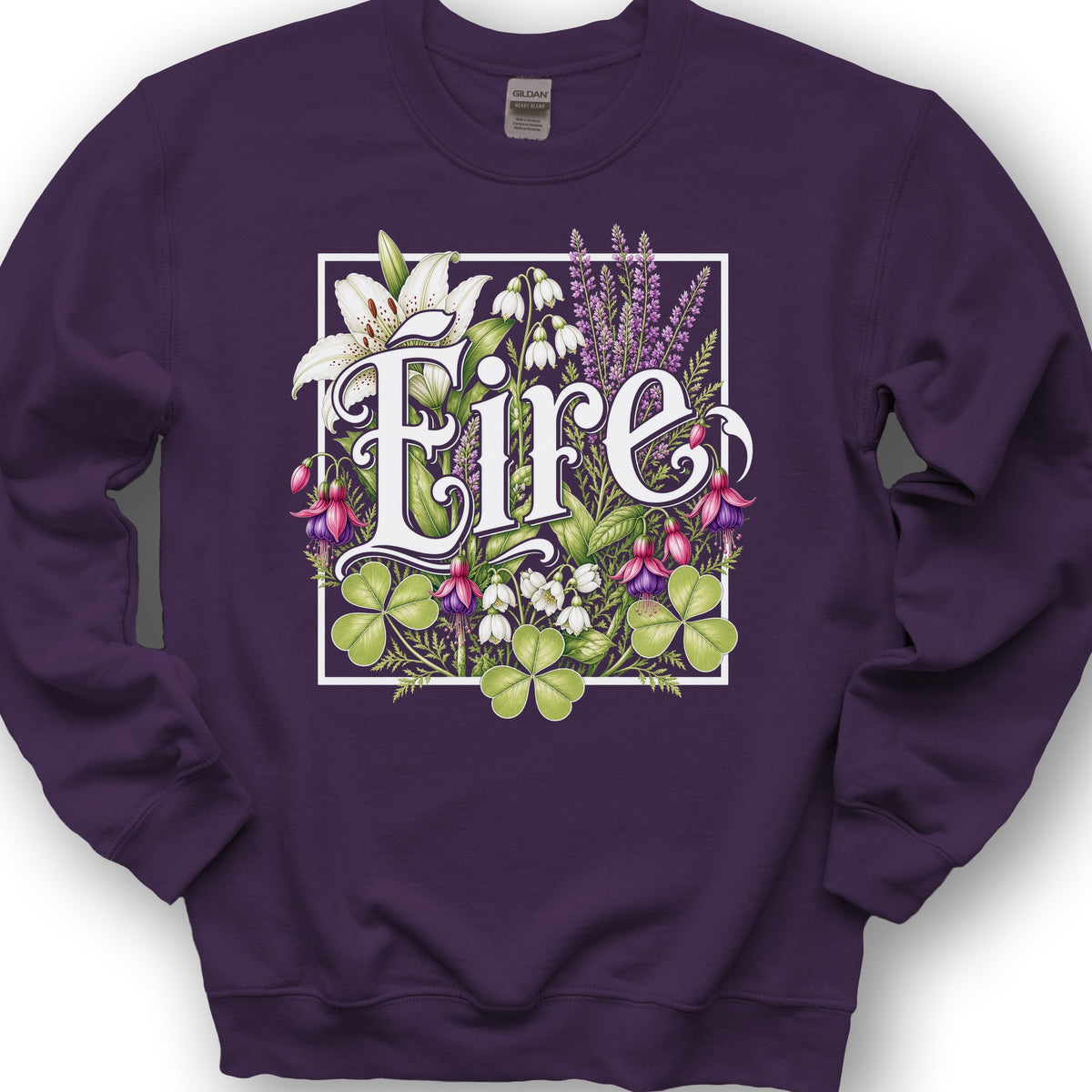 Eire Floral Sweatshirt - Purple