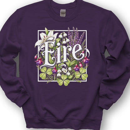 Eire Floral Sweatshirt - Purple