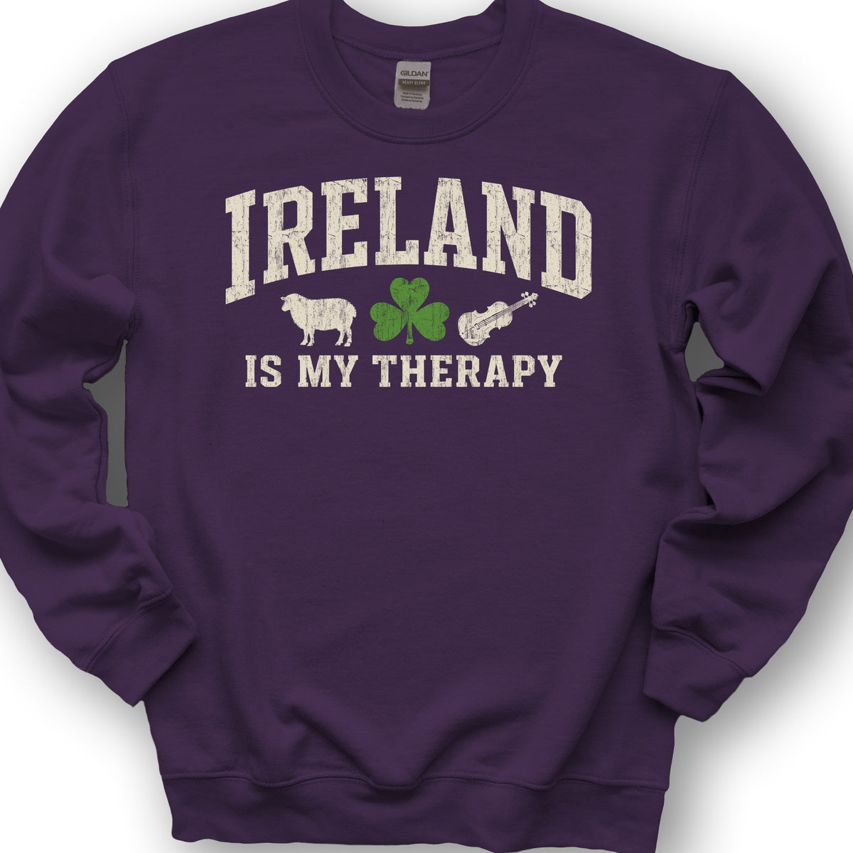Ireland Is My Therapy Sweatshirt - Purple