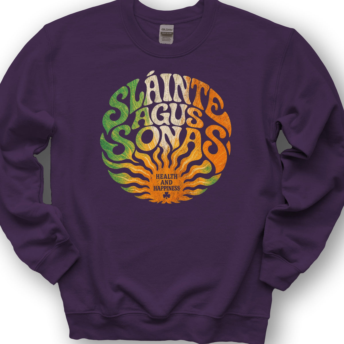 Sláinte Agus Sonas Sweatshirt - Purple