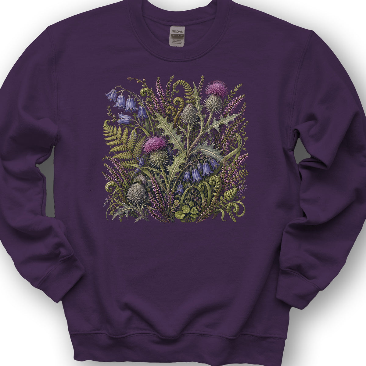 Wild Thistles Sweatshirt - Purple