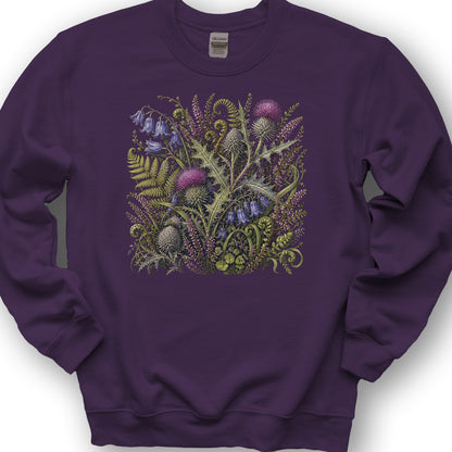 Wild Thistles Sweatshirt - Purple