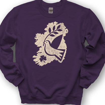 Éire Olive Branch Sweatshirt - Purple