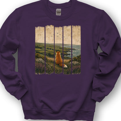Ireland Fox Panels Sweatshirt - Purple