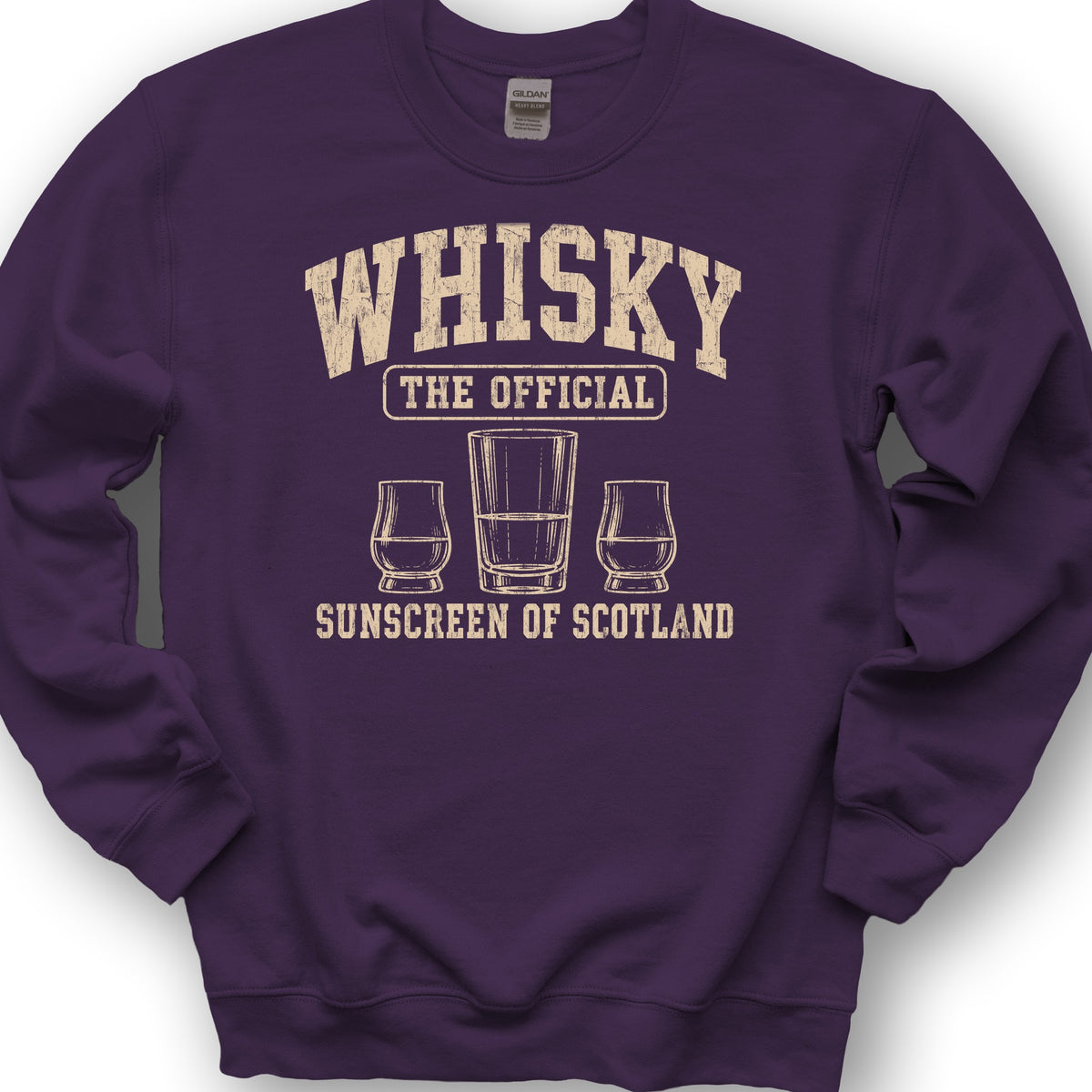 Whisky Scottish Sunscreen Sweatshirt - Purple