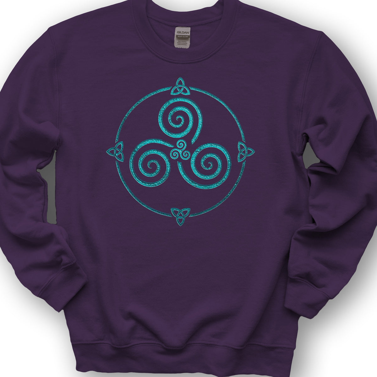 Celtic Triskele Spiral Sweatshirt - Purple