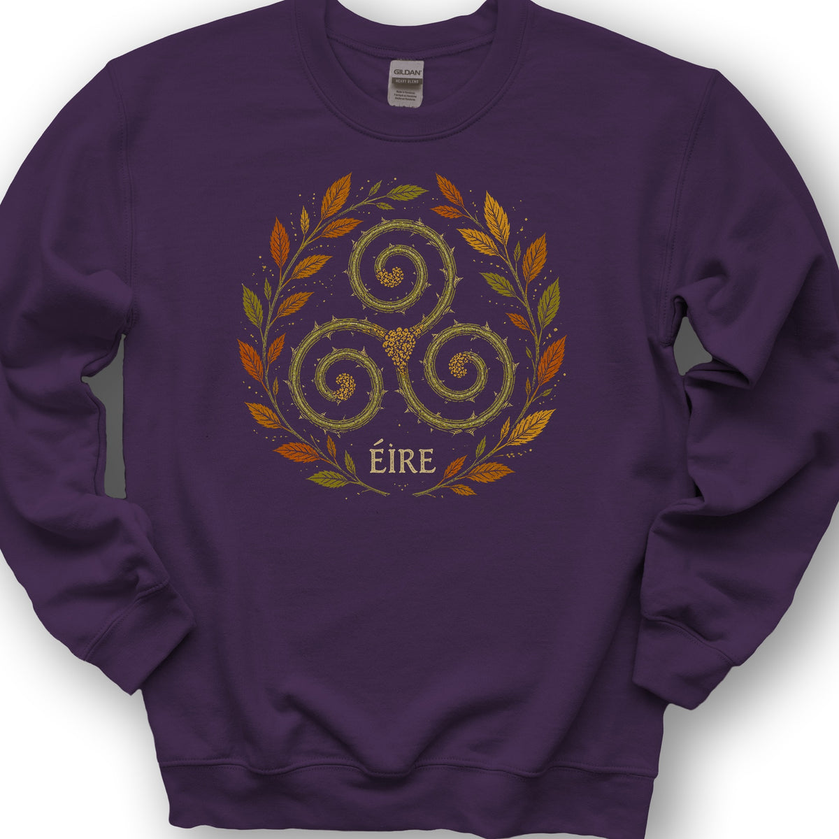 Éire Autumn Spiral Sweatshirt - Purple
