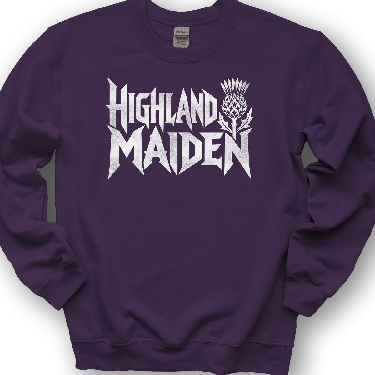 Highland Maiden Thistle Sweatshirt - Purple