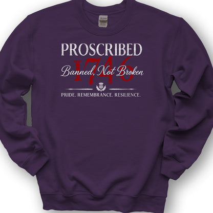 Banned Not Broken Sweatshirt - Purple