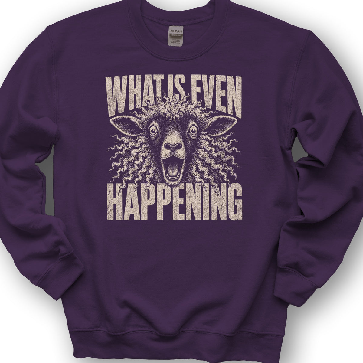 Sheep Happening Sweatshirt - Purple