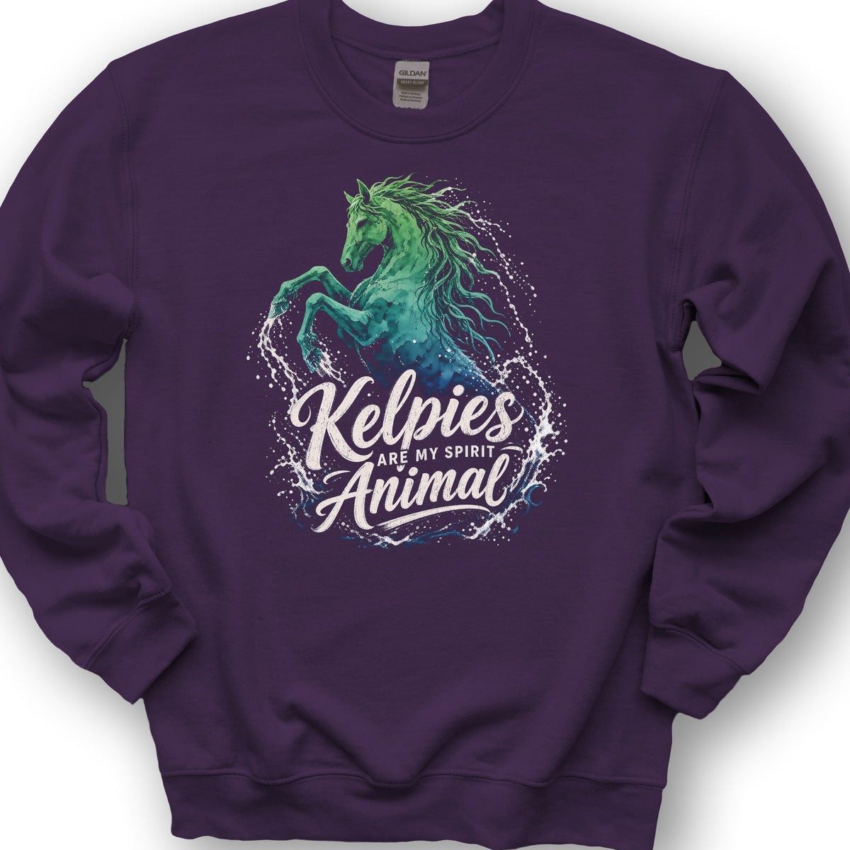 Kelpie Spirit Animal Sweatshirt - Purple