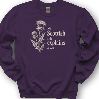 My Scottish Side Sweatshirt - Purple