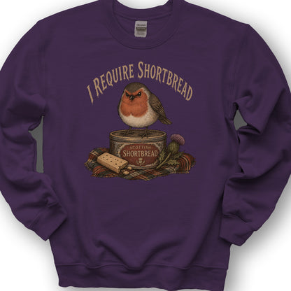 I Require Shortbread Sweatshirt - Purple