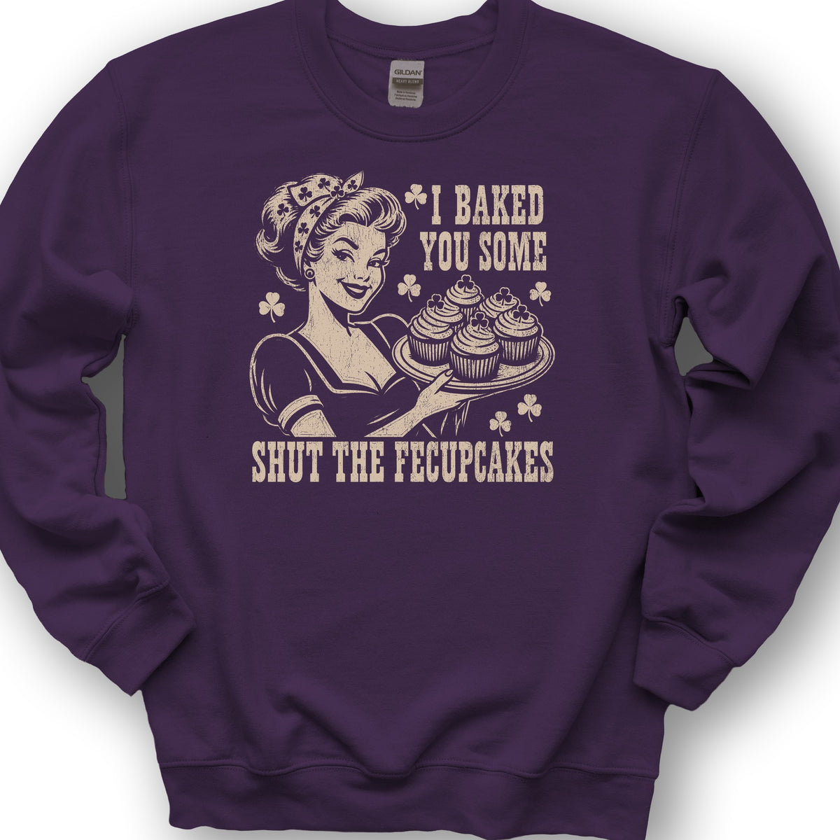 Shut The Fecupcakes Sweatshirt - Purple