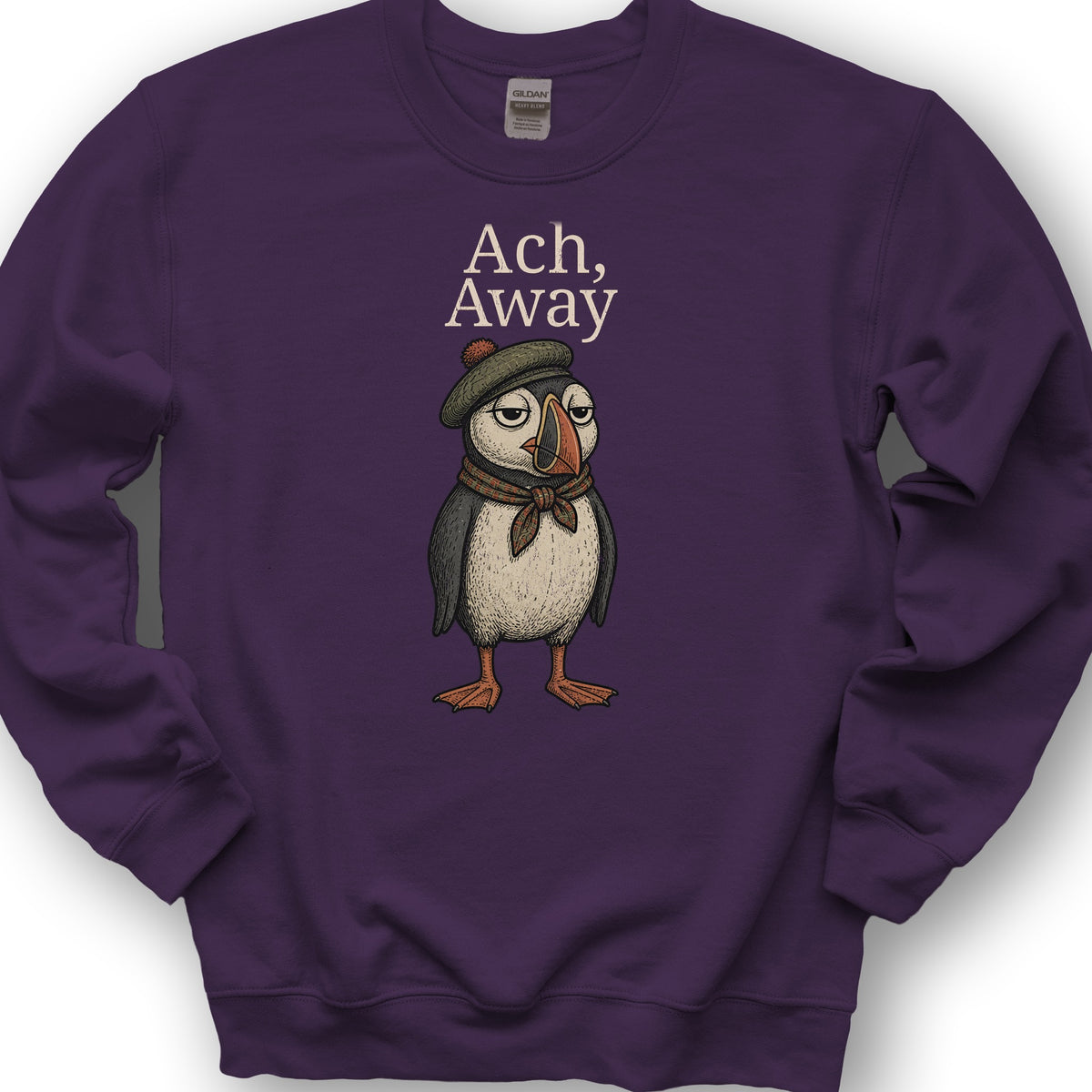 Ach, Away Puffin Sweatshirt - Purple