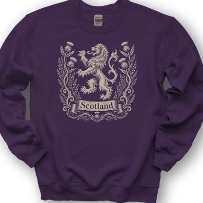 Scotland Lion Crest Sweatshirt - Purple