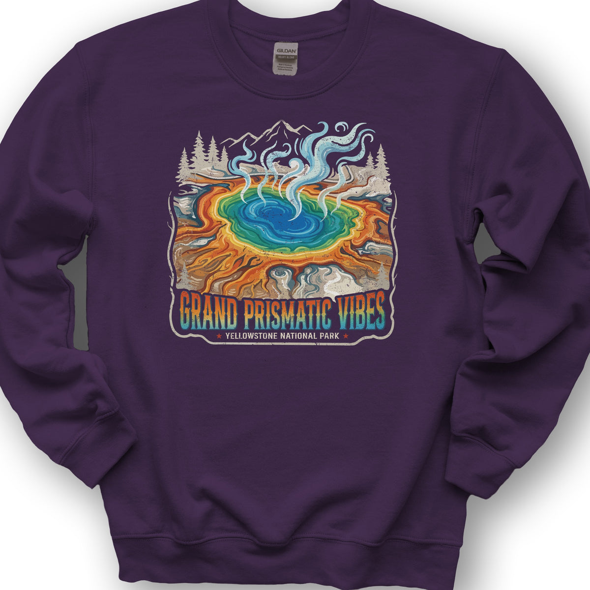 Grand Prismatic Vibes Sweatshirt - Purple
