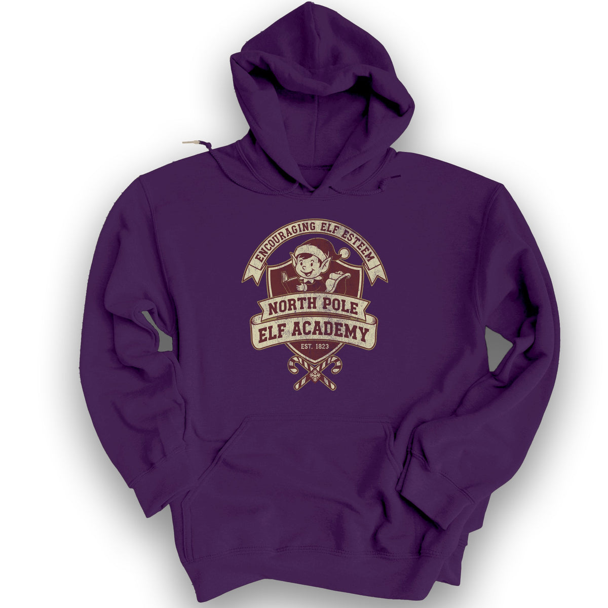 North Pole Elf Academy Hoodie - Purple