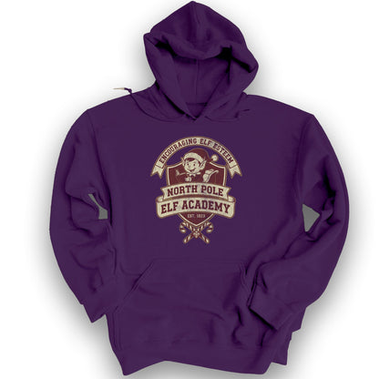 North Pole Elf Academy Hoodie - Purple
