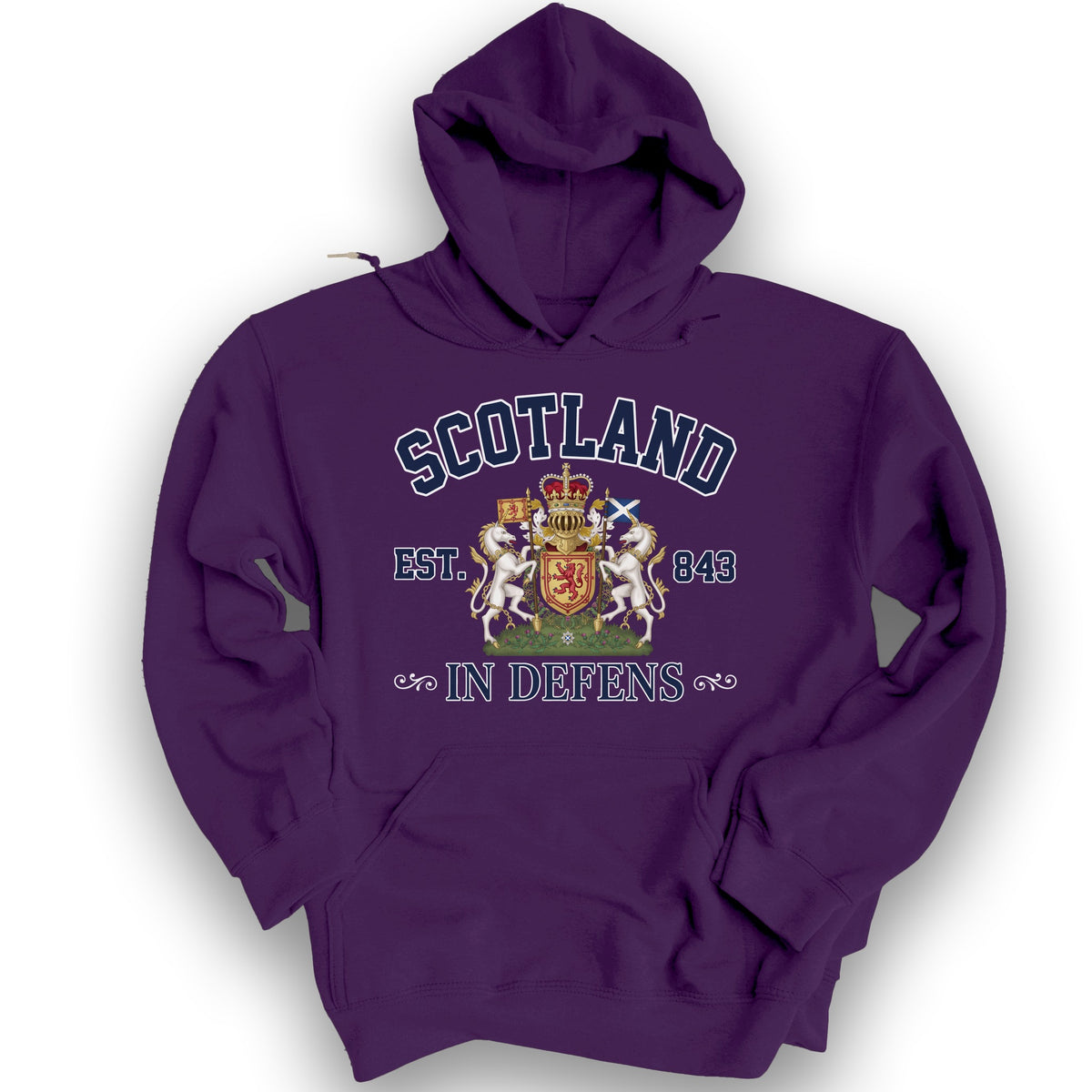 Scotland In Defens Hoodie - Purple
