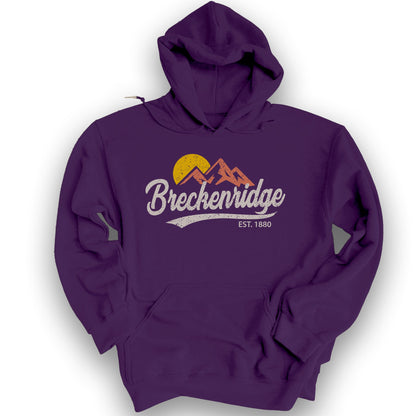 Breckenridge Vintage Script Hoodie - Purple